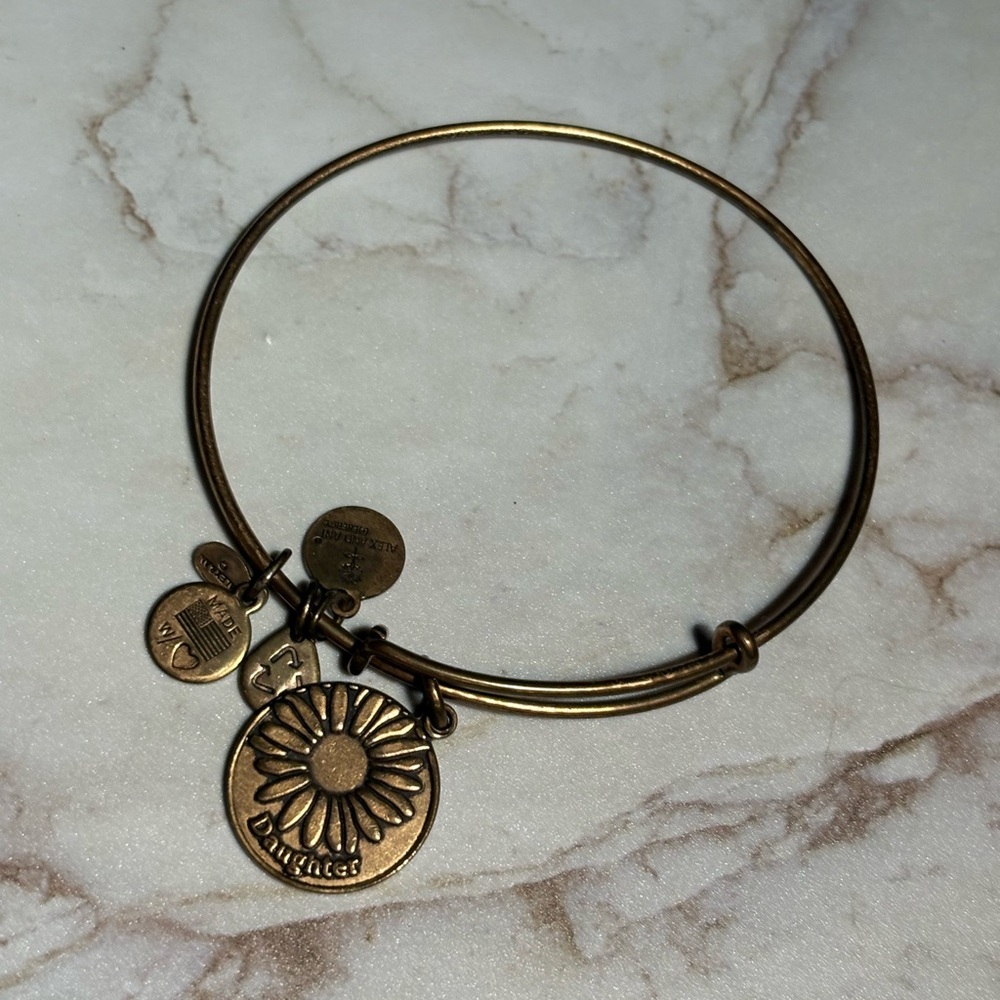 Alex and Ani Daughter Daisy Charm Bangle
